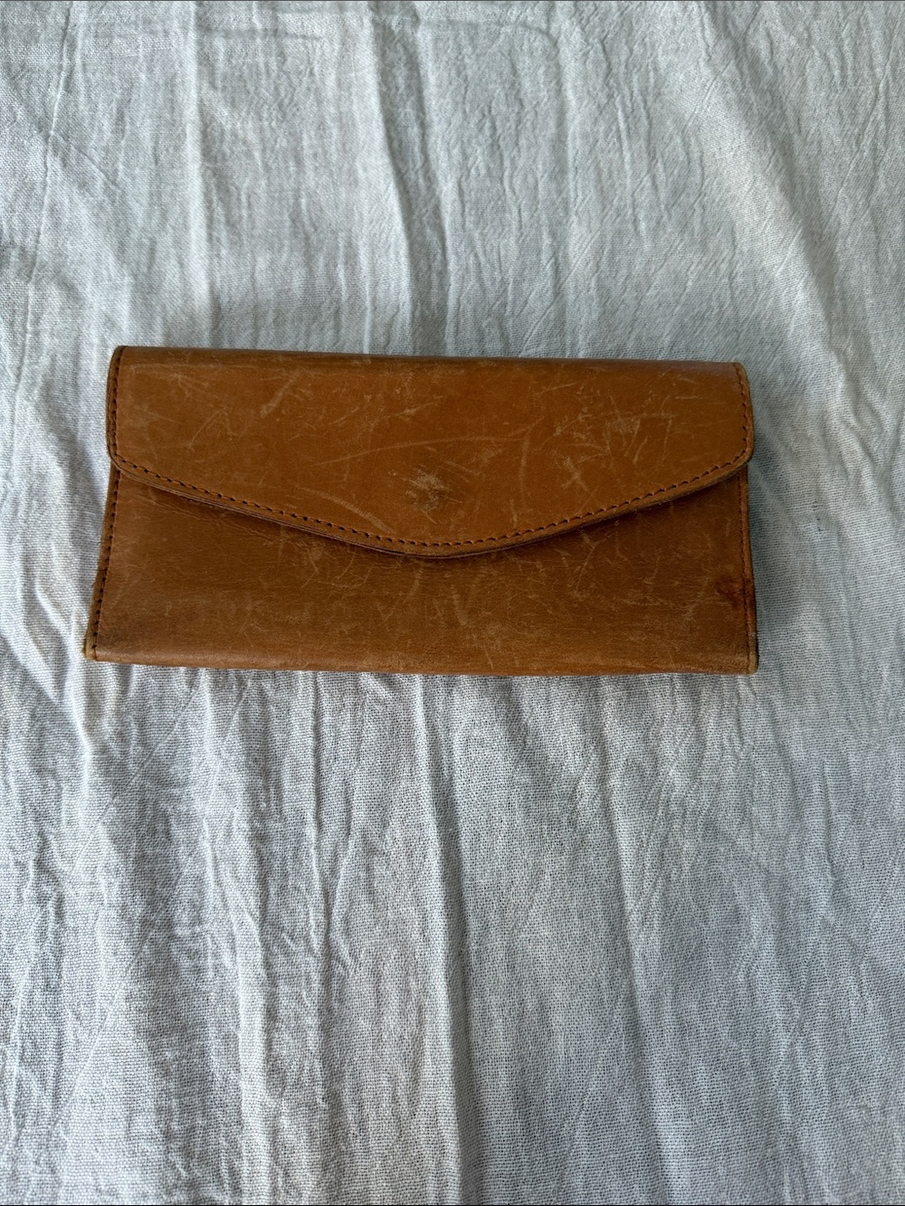 Able Brown Leather Envelope Wallet